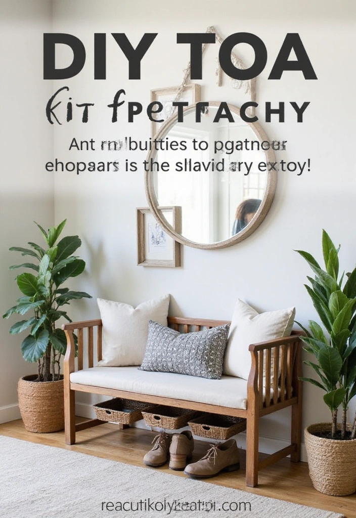 12 DIY Furniture Projects That Are So Easy, You'll Want to Make Them All! - 4. Elegant DIY Bench