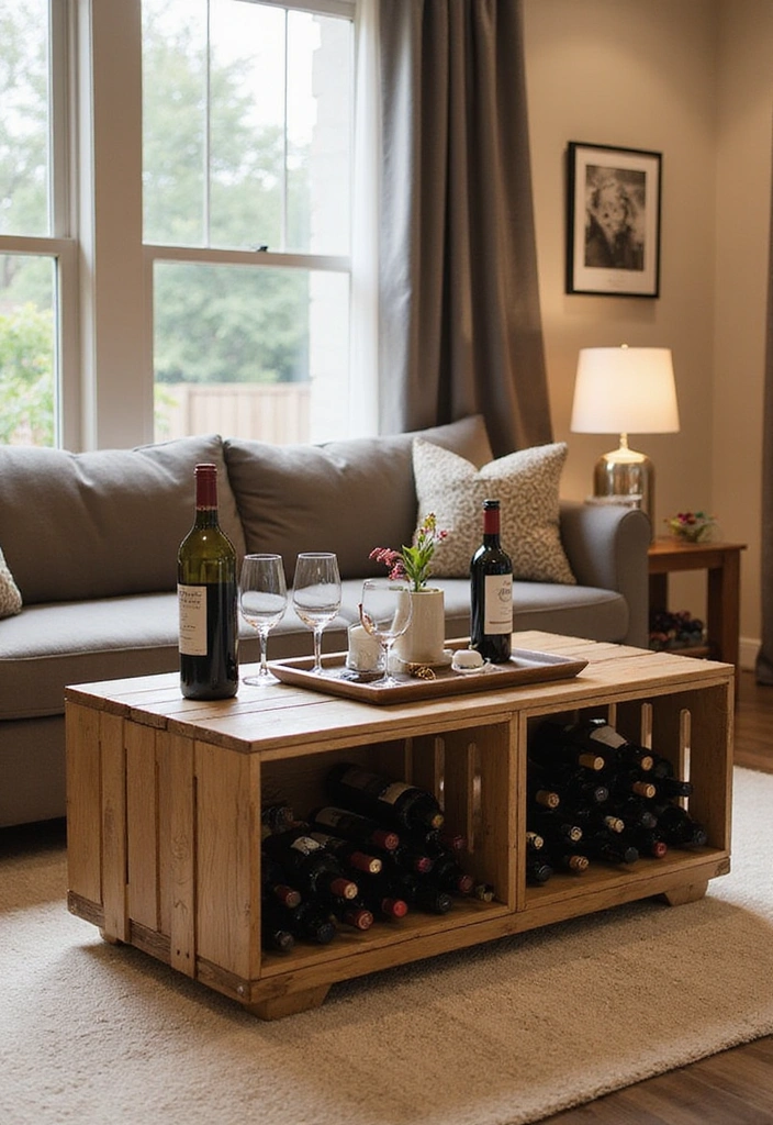 12 DIY Furniture Projects That Are So Easy, You'll Want to Make Them All! - 7. Repurposed Wine Crate Table