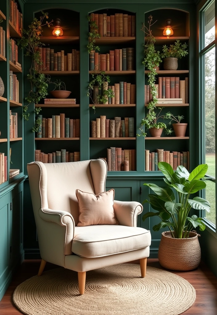 12 Jaw-Dropping Luxury Garden Room Ideas for Ultimate Relaxation! - 1. Cozy Reading Nook Retreat