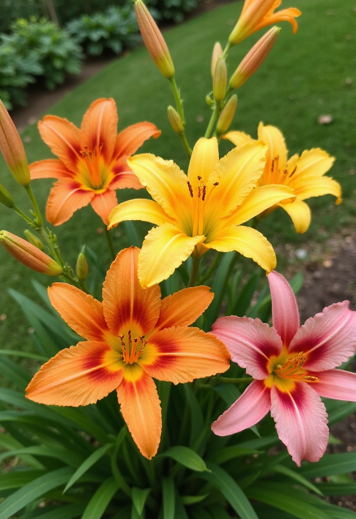12 Self-Sustaining Flowers That Don’t Need Deadheading (Perfect for Busy Bees!) - 3. Daylily (Hemerocallis)