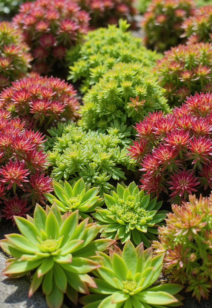 12 Self-Sustaining Flowers That Don’t Need Deadheading (Perfect for Busy Bees!) - 4. Sedum (Stonecrop)