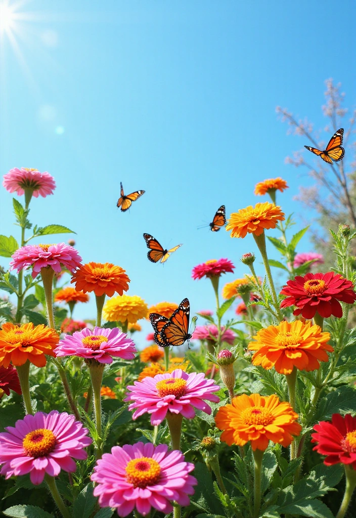 12 Self-Sustaining Flowers That Don’t Need Deadheading (Perfect for Busy Bees!) - 9. Zinnia