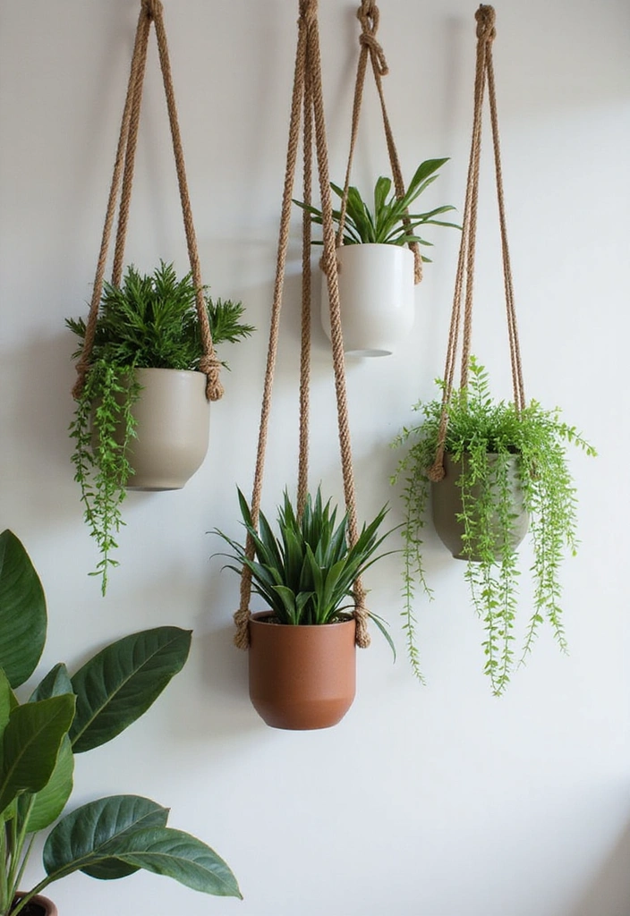 13 Creative Hanging Planter Ideas That'll Make Your Home Feel Like a Jungle (#8 Is a Game-Changer!) - 13. Elegant Modern Planters