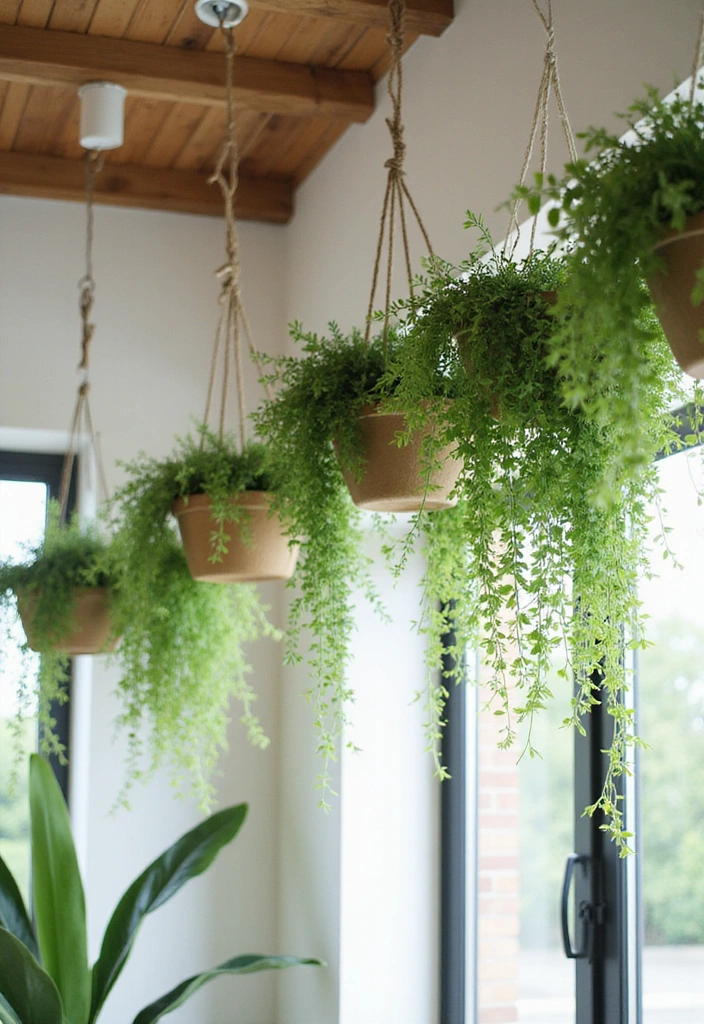 13 Creative Hanging Planter Ideas That'll Make Your Home Feel Like a Jungle (#8 Is a Game-Changer!) - 4. Chic Ceiling Planters