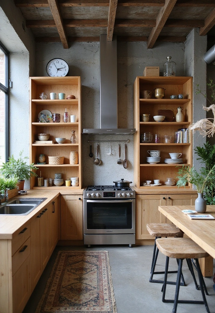 13 Industrial Open Kitchen Shelf Ideas That Will Add Edge to Your Home! - 5. Open Box Shelving