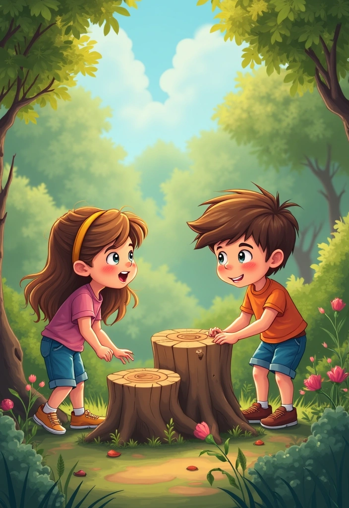 14 Fun Tree Stump Games Your Kids Will Love (And You Will Too!) - 8. Stump Scavenger Hunt