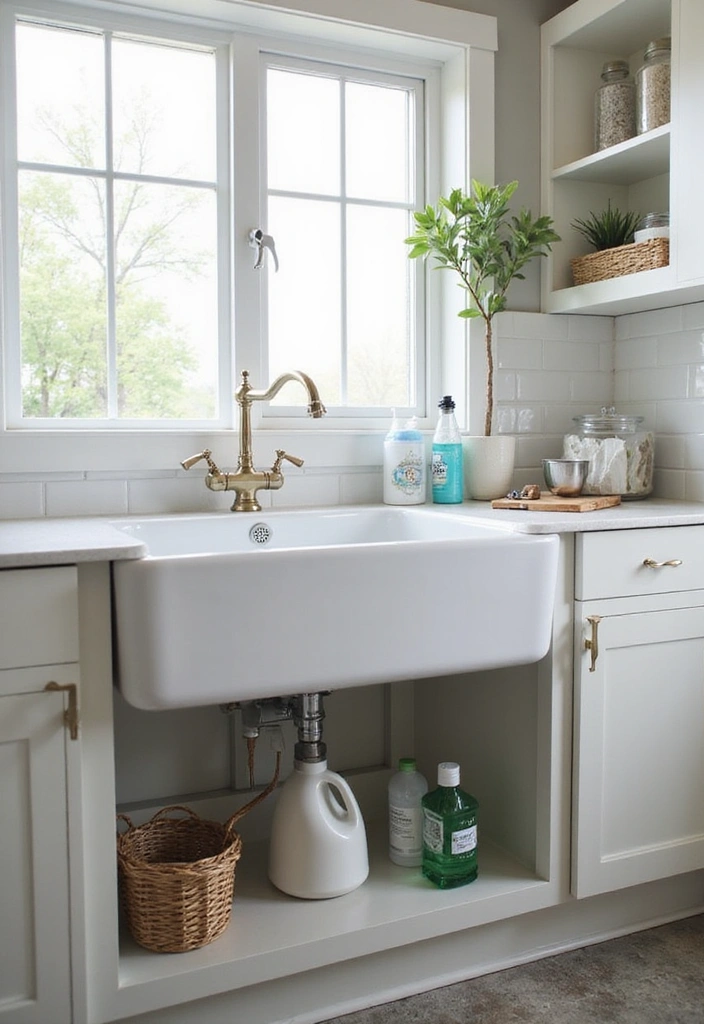 14 Functional Laundry Room Ideas That Will Make Your Life Easier! - 4. A Laundry Sink for Convenience