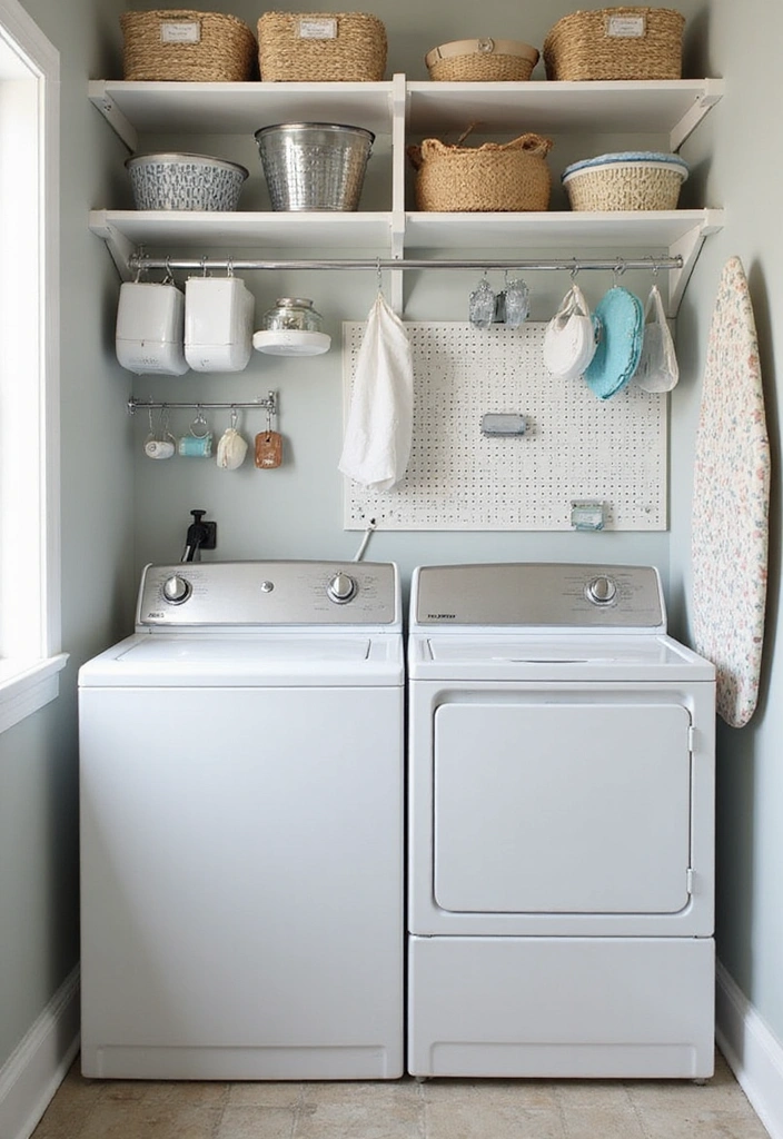 14 Functional Laundry Room Ideas That Will Make Your Life Easier! - 5. Use Vertical Space Wisely