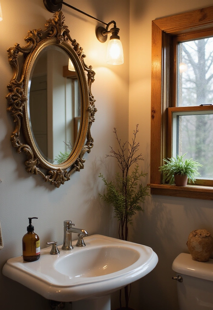 14 Trendy DIY Bathroom Decor Ideas That'll Have Your Guests Asking 'Where Did You Get That?' - 13. Vintage Finds