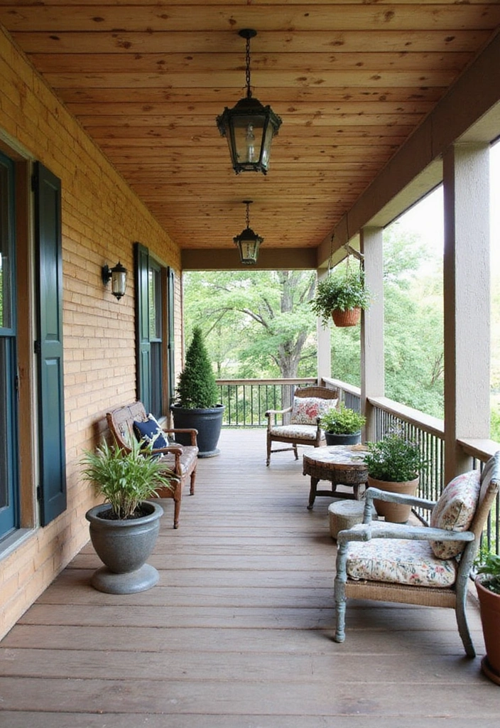 14 Unique Porch Ceiling Materials That Will Elevate Your Outdoor Aesthetic (You’ll Love #8!) - 6. Rustic Pallet Wood