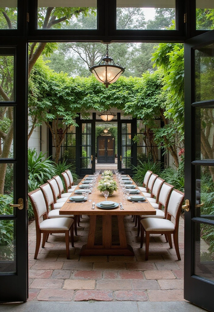 15 Modern Garden Room Designs That Redefine Outdoor Living (Prepare to Be Inspired!) - 11. Elegant Garden Dining Room