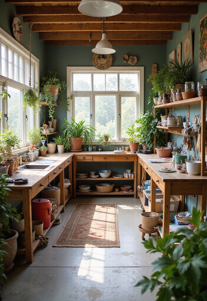 15 Modern Garden Room Designs That Redefine Outdoor Living (Prepare to Be Inspired!) - 12. Artistic Craft Studio