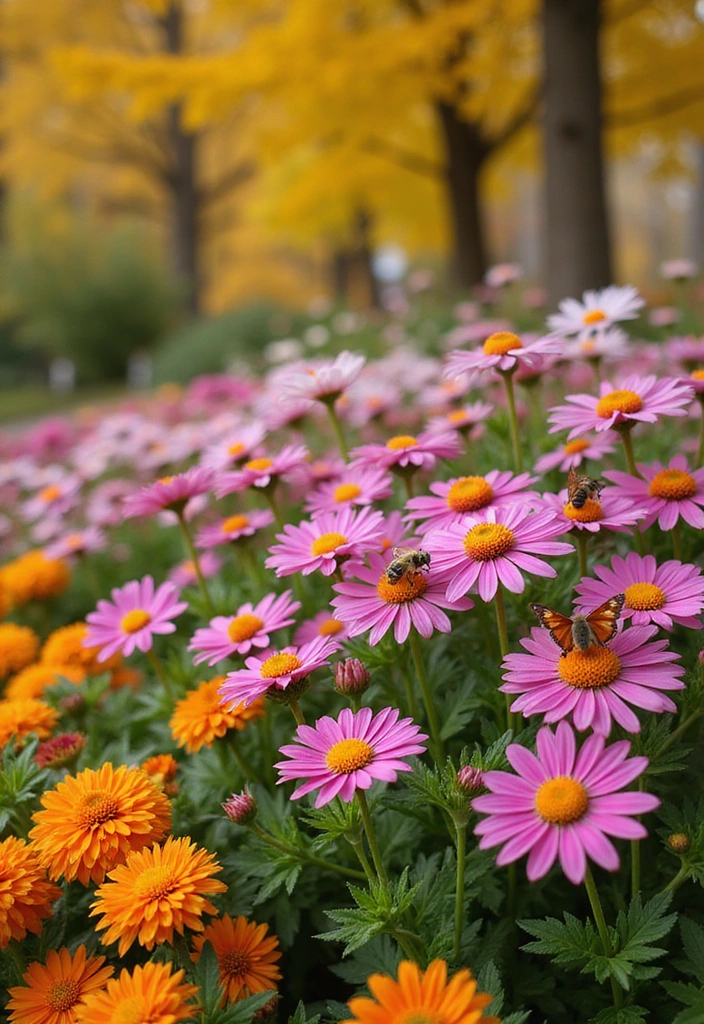 15 Organic Fall Garden Ideas to Boost Your Harvest (Get Ready for #8!) - 8. Attract Pollinators with Fall Blooms