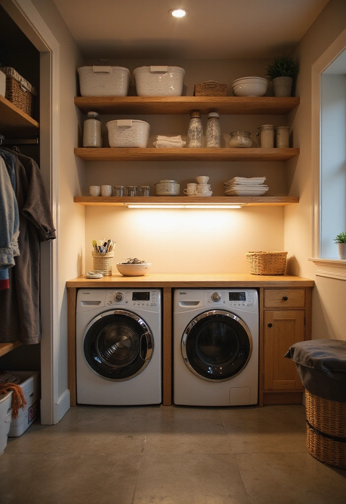 15 Space-Saving Laundry Room Hacks You Wish You Knew Sooner (Check Out #4!) - 11. Task Lighting