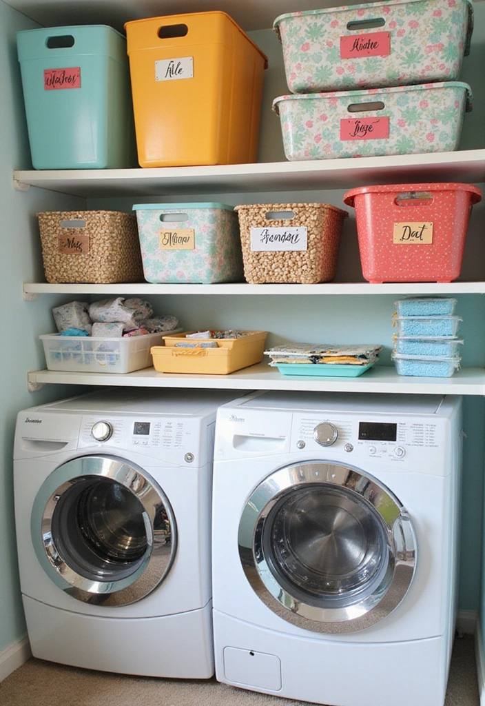 15 Space-Saving Laundry Room Hacks You Wish You Knew Sooner (Check Out #4!) - 13. Cute Labels