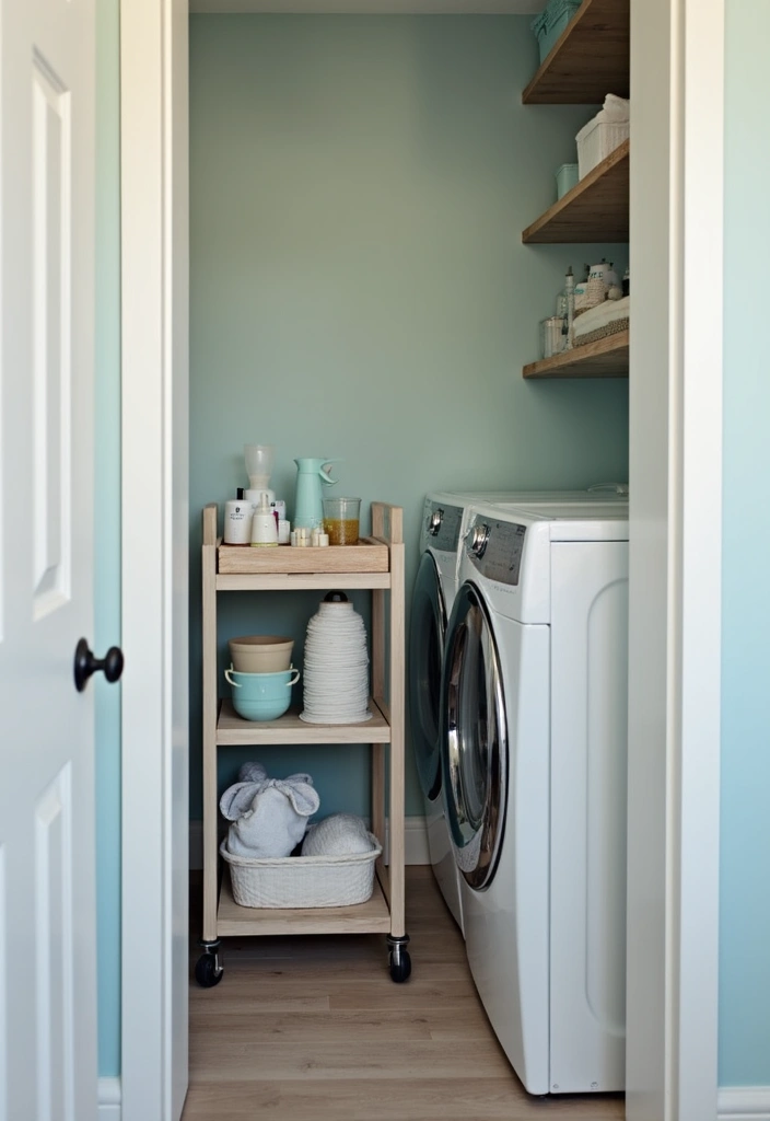 15 Space-Saving Laundry Room Hacks You Wish You Knew Sooner (Check Out #4!) - 14. Hidden Carts