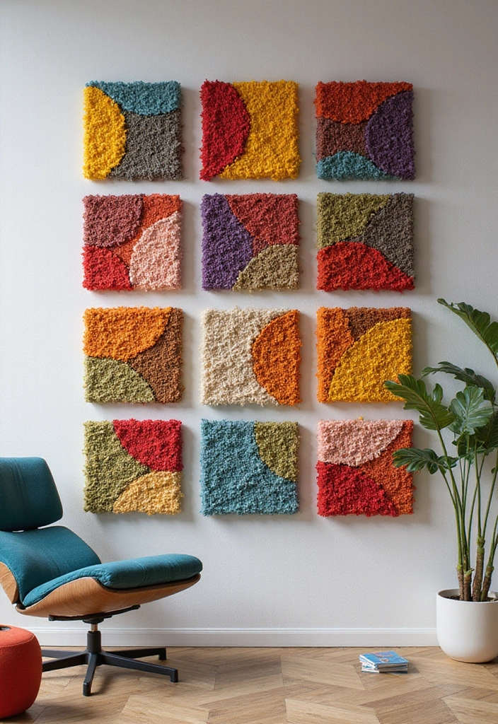 15 Unique Fabric Wall Hangings to Brighten Up Your Home (You Won't Believe #8!) - 2. Abstract Textile Art Panels