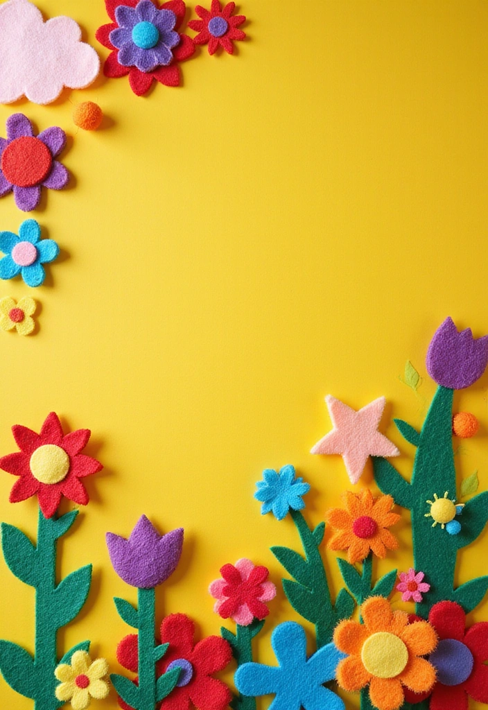 15 Unique Fabric Wall Hangings to Brighten Up Your Home (You Won't Believe #8!) - 5. Felt Wall Art Creations