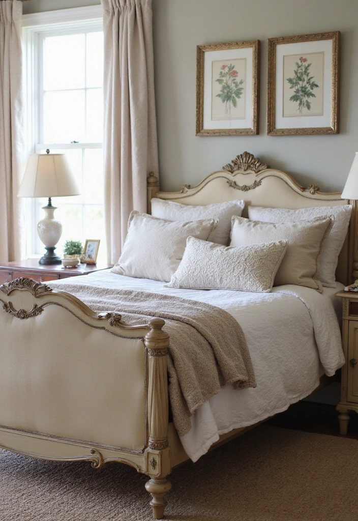 15 Vintage Furniture Transformations That Will Make You Fall in Love Again (#9 Is a Showstopper!) - 11. The Chic Revival of a Vintage Bed Frame