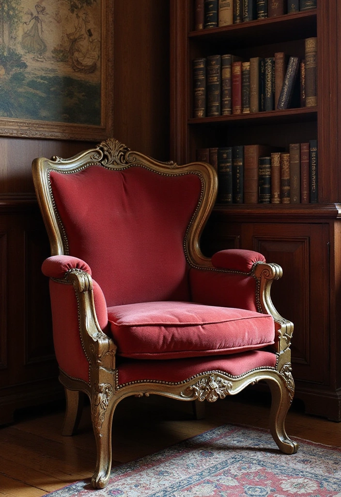 15 Vintage Furniture Transformations That Will Make You Fall in Love Again (#9 Is a Showstopper!) - 4. The Glamorous Revival of a Antique Armchair