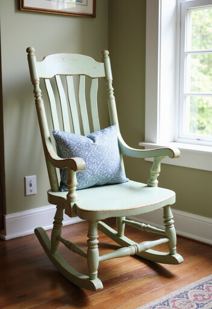 15 Vintage Furniture Transformations That Will Make You Fall in Love Again (#9 Is a Showstopper!) - 8. The Stunning Update of a Vintage Rocking Chair