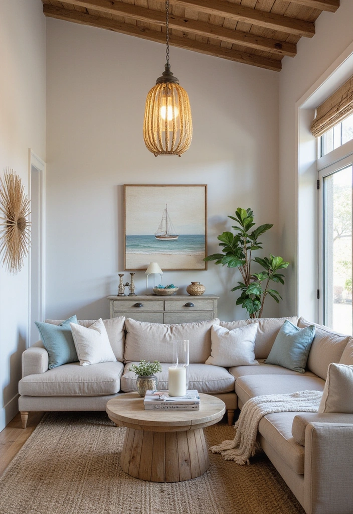 16 Beach Themed Lighting Ideas That Will Turn Your Living Room into a Relaxing Oasis! - 1. Nautical Pendant Lights