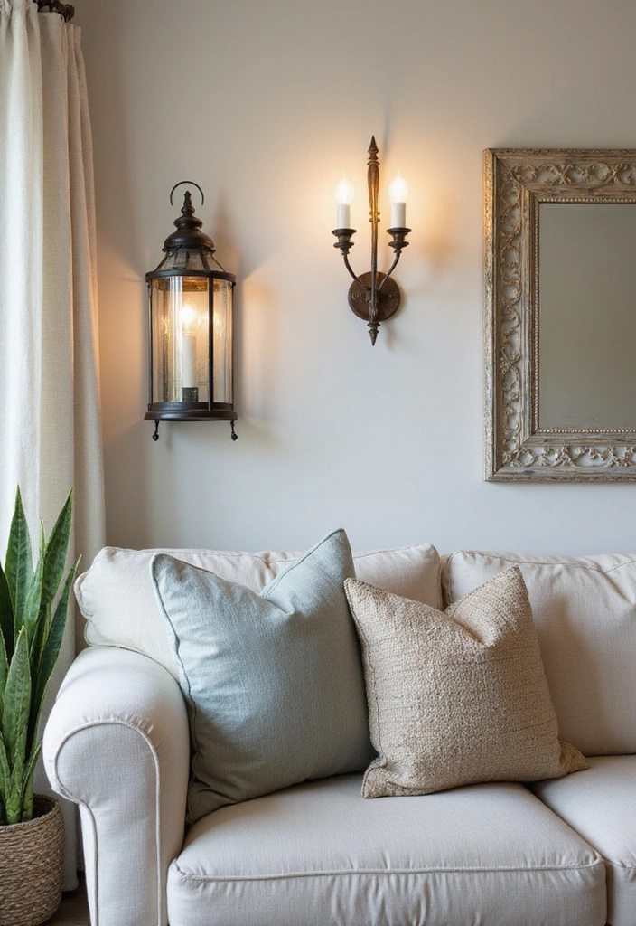 16 Beach Themed Lighting Ideas That Will Turn Your Living Room into a Relaxing Oasis! - 7. Lantern Wall Sconces