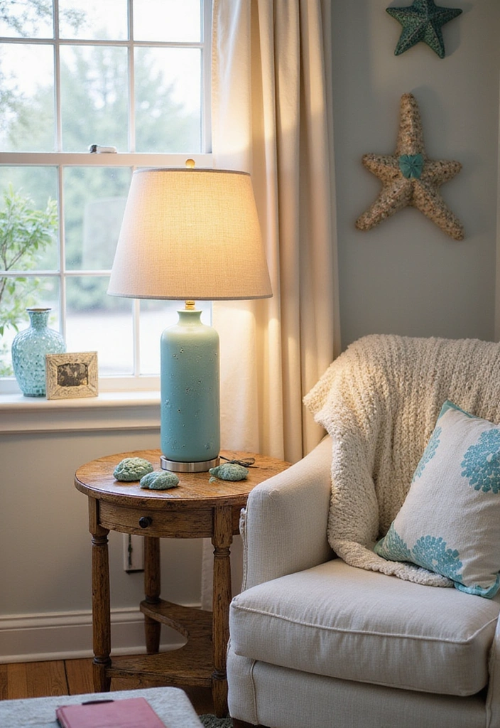 16 Beach Themed Lighting Ideas That Will Turn Your Living Room into a Relaxing Oasis! - 8. Beachy Table Lamps