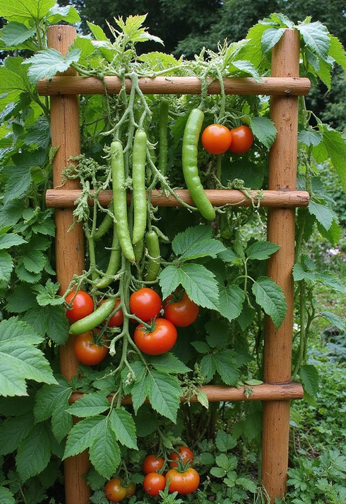 16 Beautiful Fall Vegetable Garden Design Ideas That Will Make Your Neighbors Jealous! - 1. Layered Beauty: Vertical Gardening
