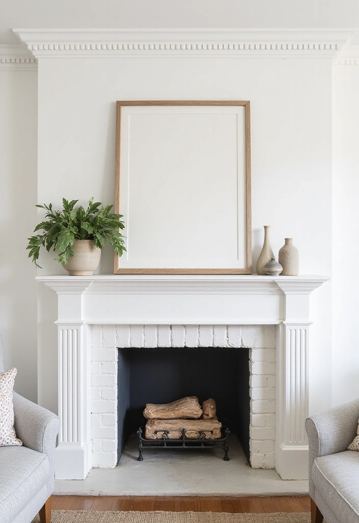 16 Charming Wall Art Ideas for Your Farmhouse Mantel That'll Wow Your Guests (#9 Is a Must-See!) - 16. Minimalist Art