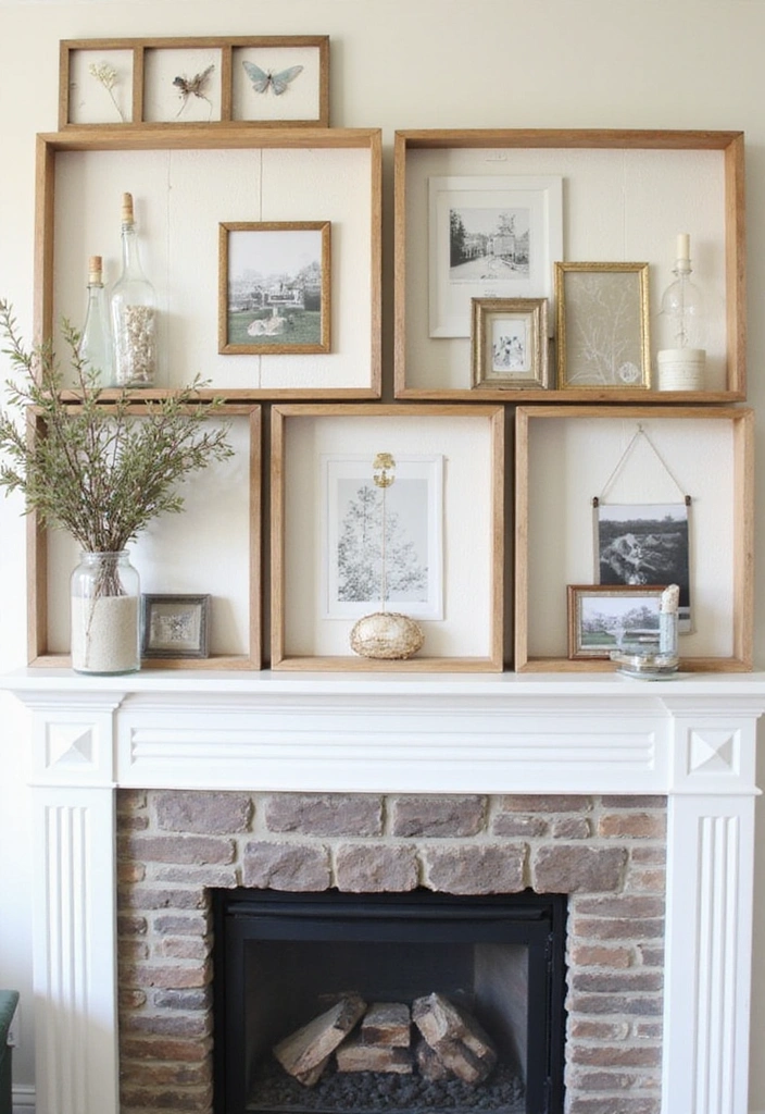 16 Charming Wall Art Ideas for Your Farmhouse Mantel That'll Wow Your Guests (#9 Is a Must-See!) - 7. Shadow Boxes
