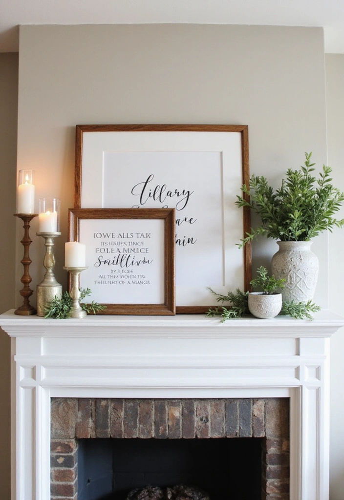 16 Charming Wall Art Ideas for Your Farmhouse Mantel That'll Wow Your Guests (#9 Is a Must-See!) - 8. Inspirational Quotes