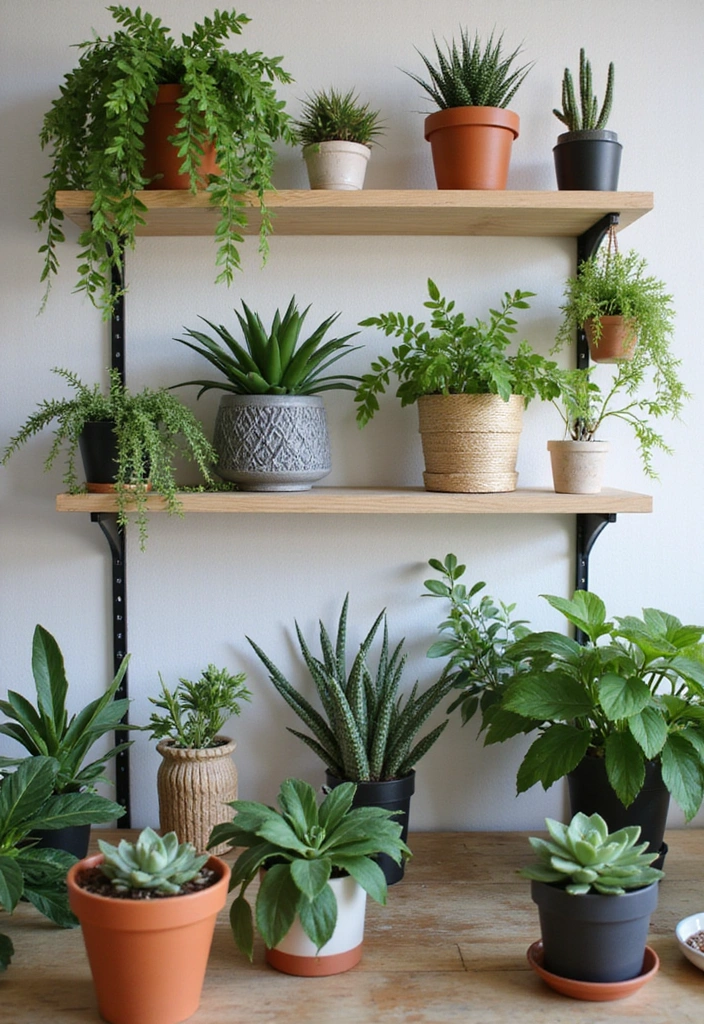 16 Home Office Furniture Makeovers That Will Boost Your Productivity! - 12. Greenery and Plants
