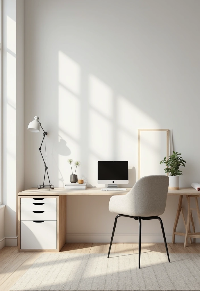 16 Home Office Furniture Makeovers That Will Boost Your Productivity! - 13. Minimalist Design