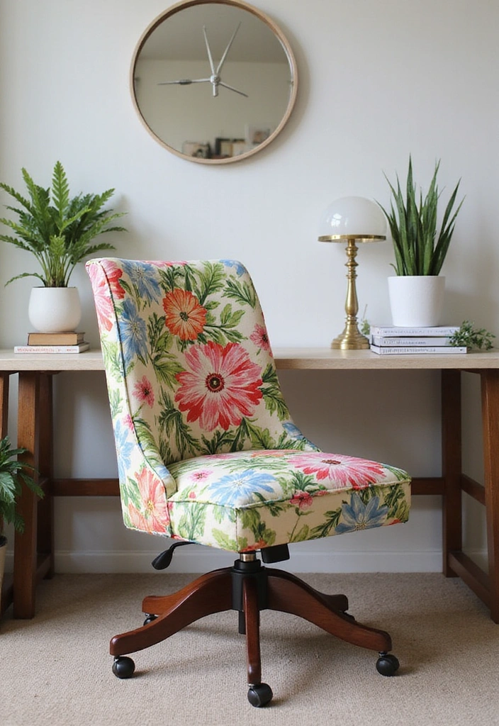 16 Home Office Furniture Makeovers That Will Boost Your Productivity! - 3. Chic Chair Makeover
