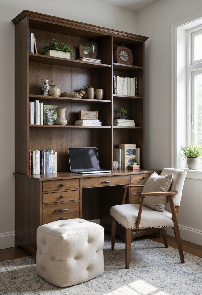 16 Home Office Furniture Makeovers That Will Boost Your Productivity! - 9. Multi-Functional Furniture