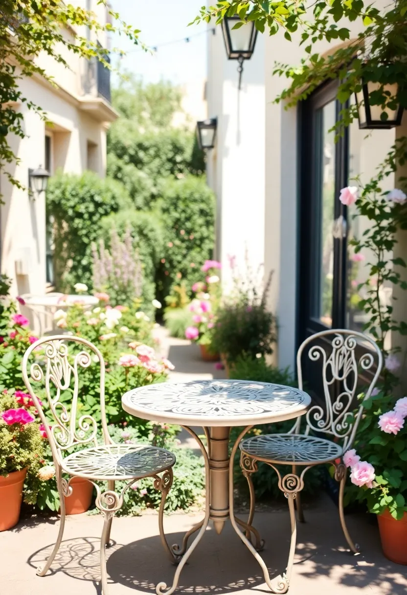 16 Luxury Garden Bistro Set Ideas That’ll Make You Feel Like Royalty (You’ll Want #9!) - 1. The Classic Parisian Charm