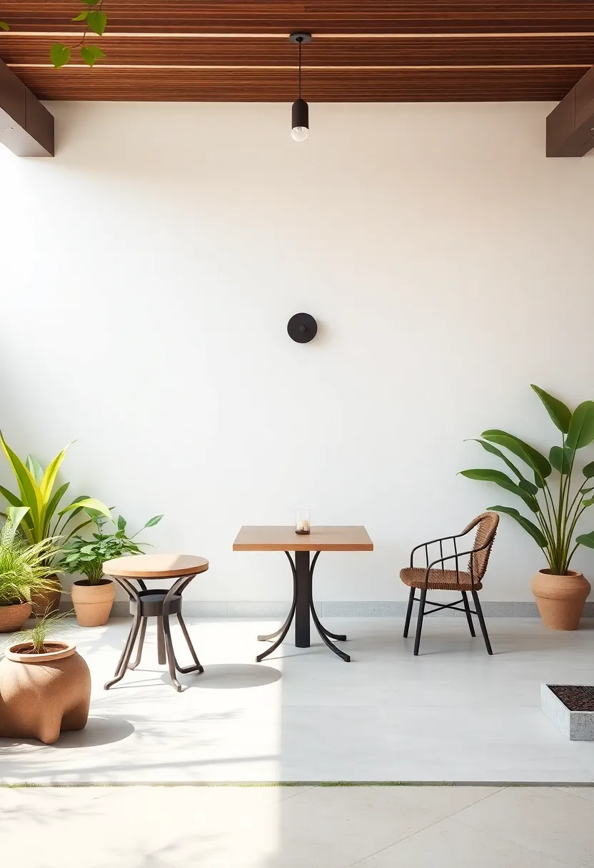 16 Luxury Garden Bistro Set Ideas That’ll Make You Feel Like Royalty (You’ll Want #9!) - 8. Minimalistic Zen Sets