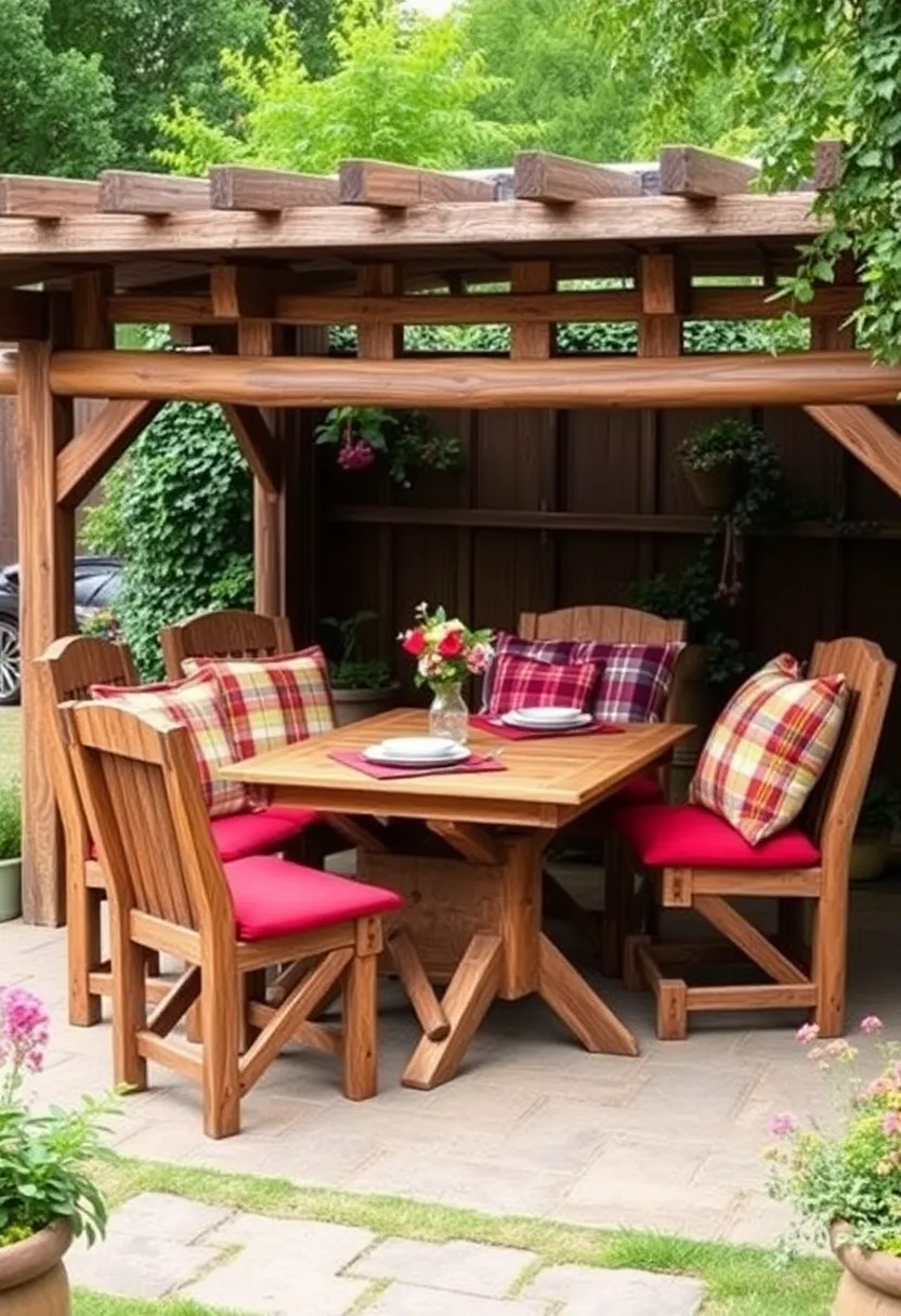 16 Luxury Garden Bistro Set Ideas That’ll Make You Feel Like Royalty (You’ll Want #9!) - 9. Rustic Farmhouse Charm
