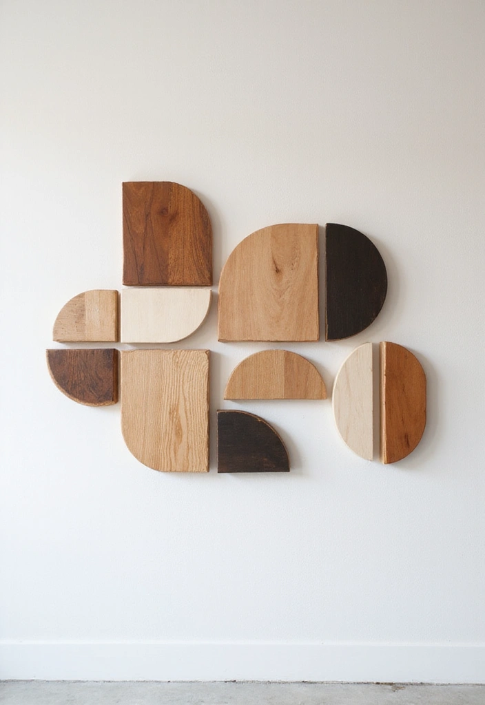16 Minimalist DIY Wall Hangings That'll Elevate Your Space (You’ll Want to Copy #4!) - 1. Geometric Wood Wall Art
