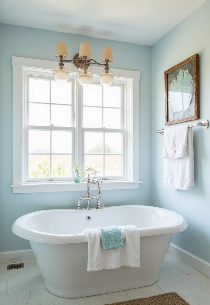 17 Bathroom Lighting Ideas That Will Instantly Elevate Your Space (#11 Is Pure Magic!) - 12. Coastal-Inspired Lighting