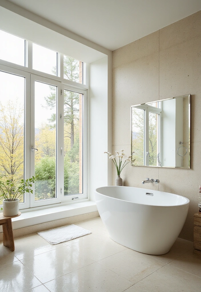 17 Bathroom Lighting Ideas That Will Instantly Elevate Your Space (#11 Is Pure Magic!) - 8. Natural Light Enhancement