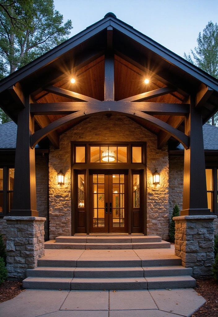 17 Decorative Porch Ceiling Beams That Will Add Character to Your Home (Wait Until You See #6!) - 5. Decorative Metal Beams for an Industrial Edge