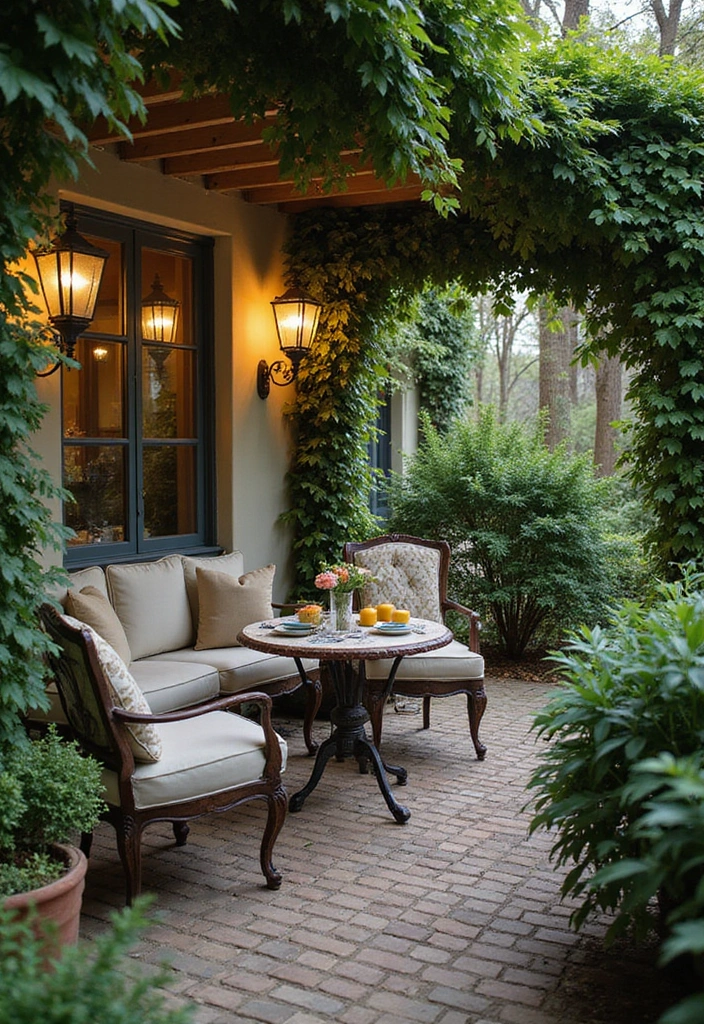 17 Modern Bistro Set Ideas for a Chic Garden Makeover (#12 Is a Game Changer!) - 5. Cozy Corner Nooks