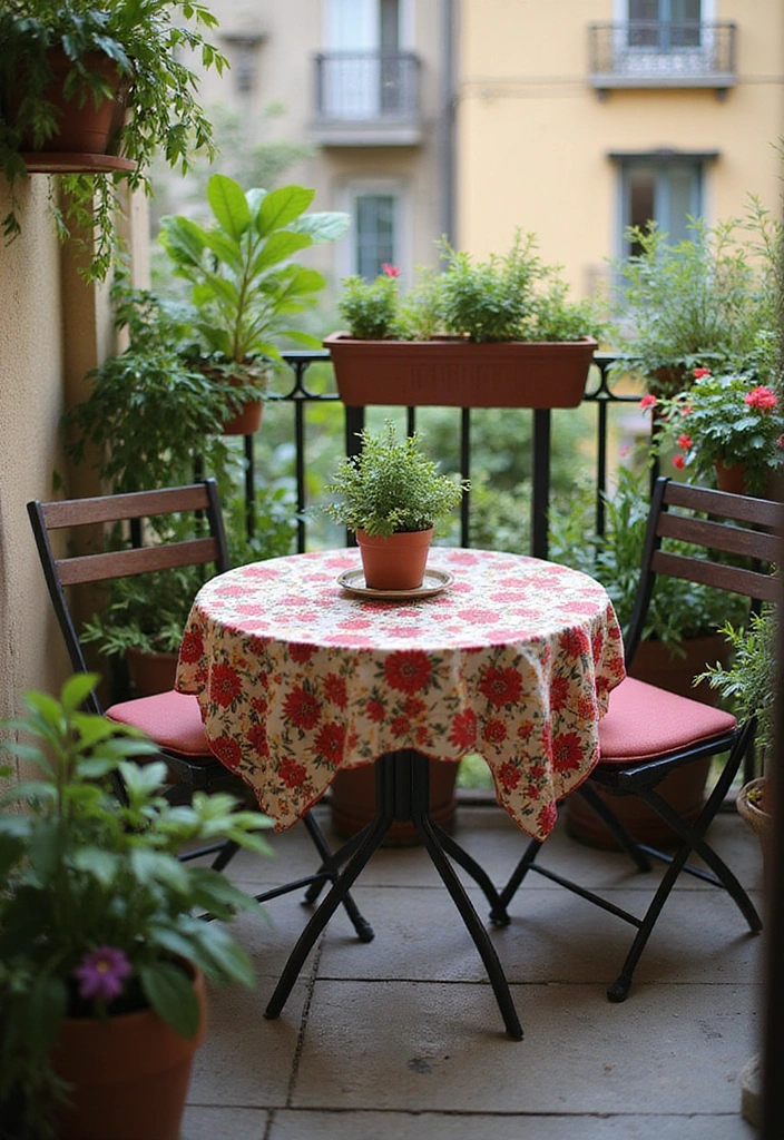 18 Affordable Garden Bistro Set Ideas That Look Like a Million Bucks (You Won't Believe #3!) - 10. Space-Saving Round Set