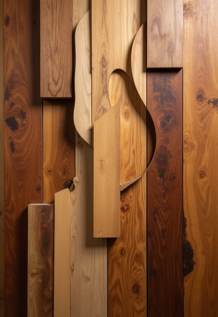18 Creative Wooden Wall Hanging Ideas That'll Make Your Home Stand Out (#12 Is a Must-See!) - 17. Artistic Wooden Panels