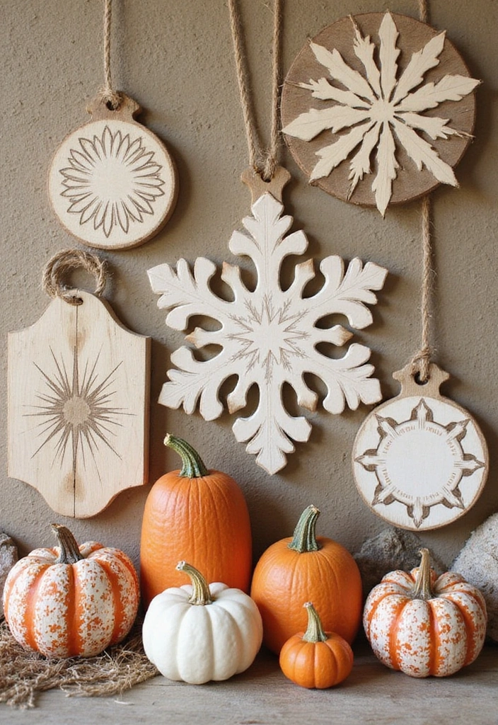 18 Creative Wooden Wall Hanging Ideas That'll Make Your Home Stand Out (#12 Is a Must-See!) - 18. Seasonal Wooden Decor