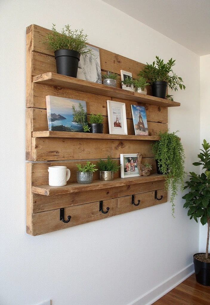 18 Creative Wooden Wall Hanging Ideas That'll Make Your Home Stand Out (#12 Is a Must-See!) - 5. Repurposed Wooden Pallets