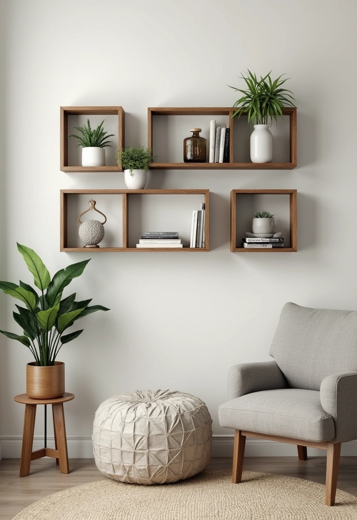 18 Creative Wooden Wall Hanging Ideas That'll Make Your Home Stand Out (#12 Is a Must-See!) - 8. Wooden Wall Shelves