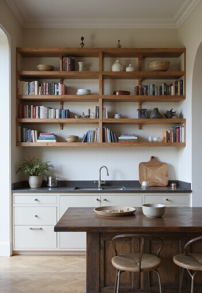 18 Modern Open Kitchen Shelves That Will Make Your Friends Jealous! - 6. Open-Frame Shelving